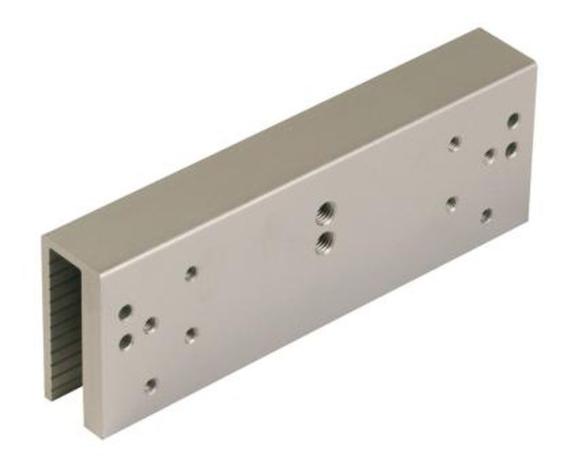 U-Mounting sleeve for glass doors